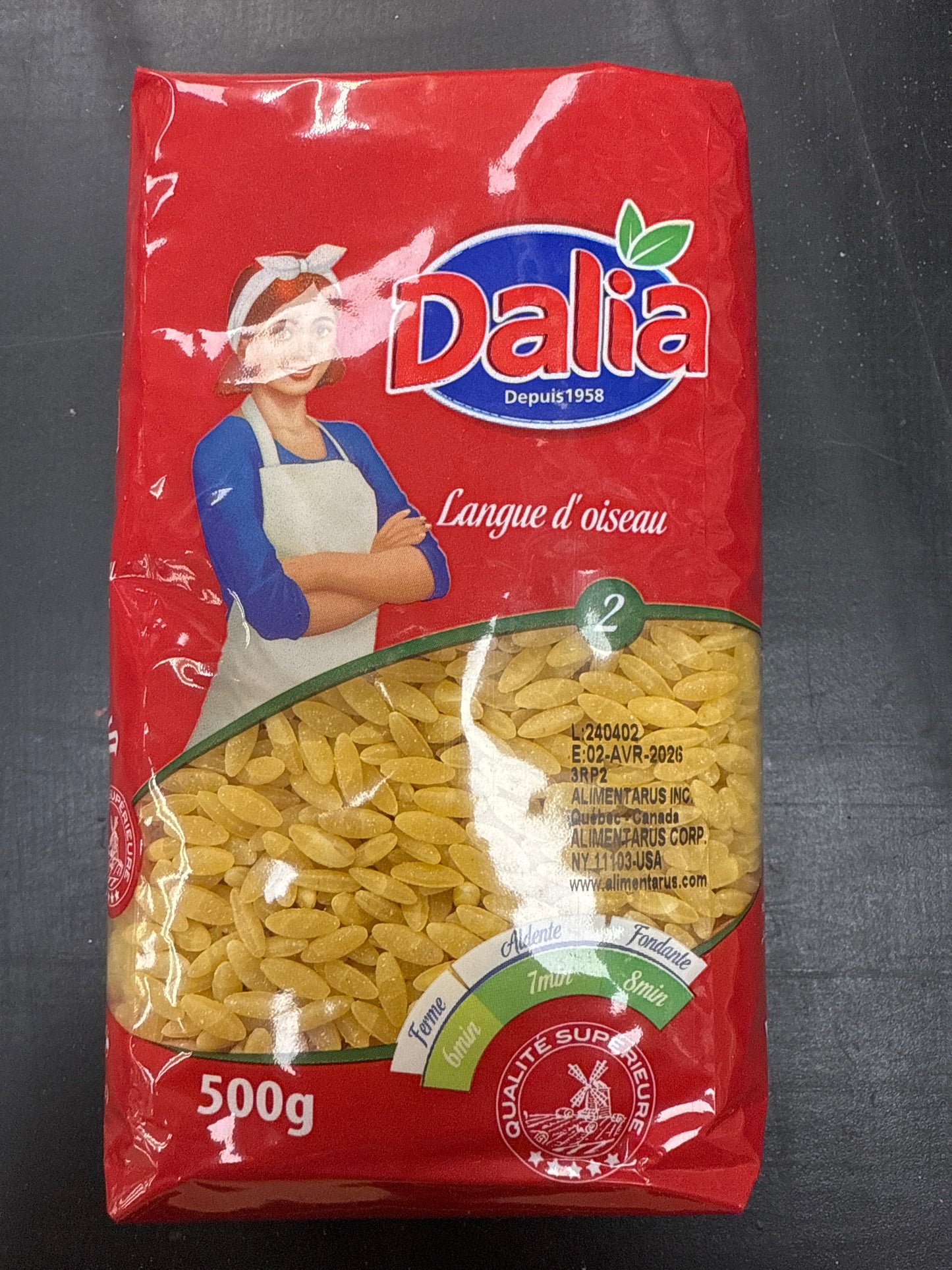 Dalia langue d’ oiseau 500g
