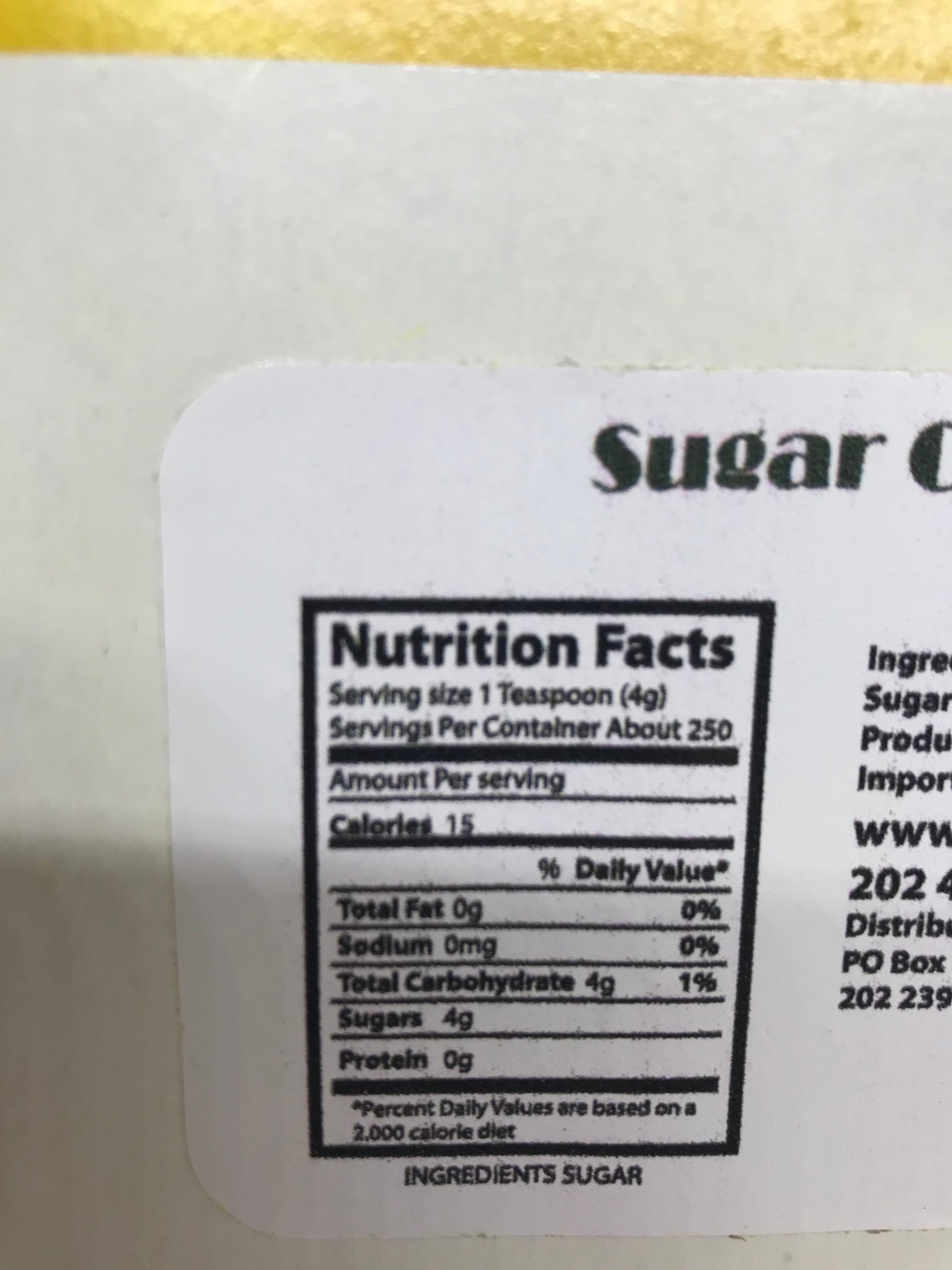 Enmer Sugar Cubes (Cosumar) 36 Count Linguts De Sucre