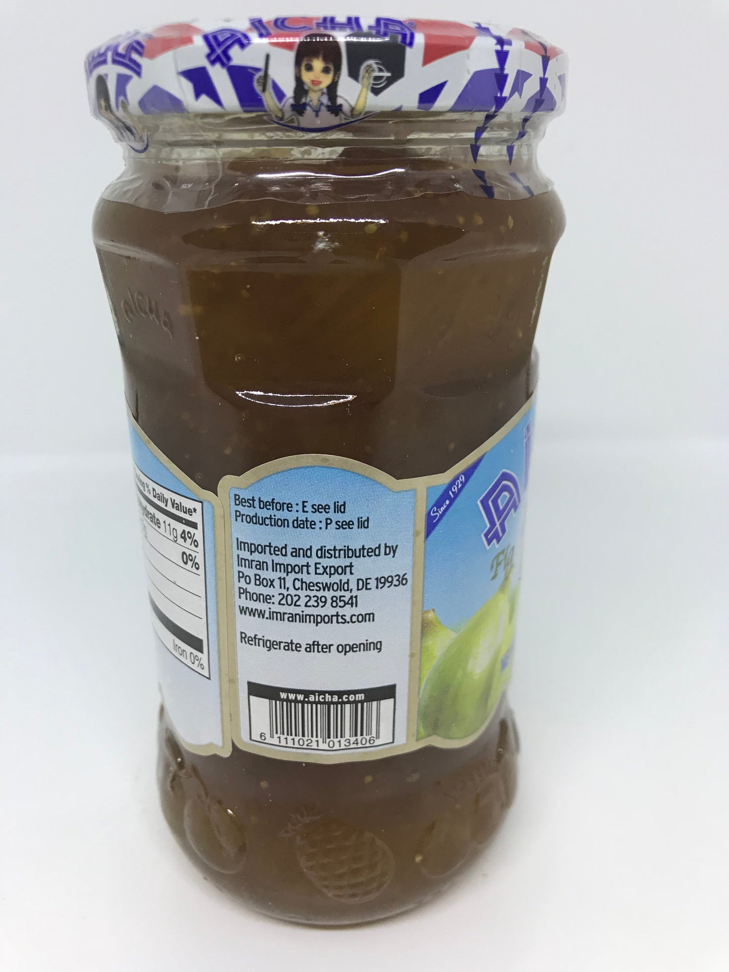 Aicha Fig Jam 15.6 oz ( 430 Gram)