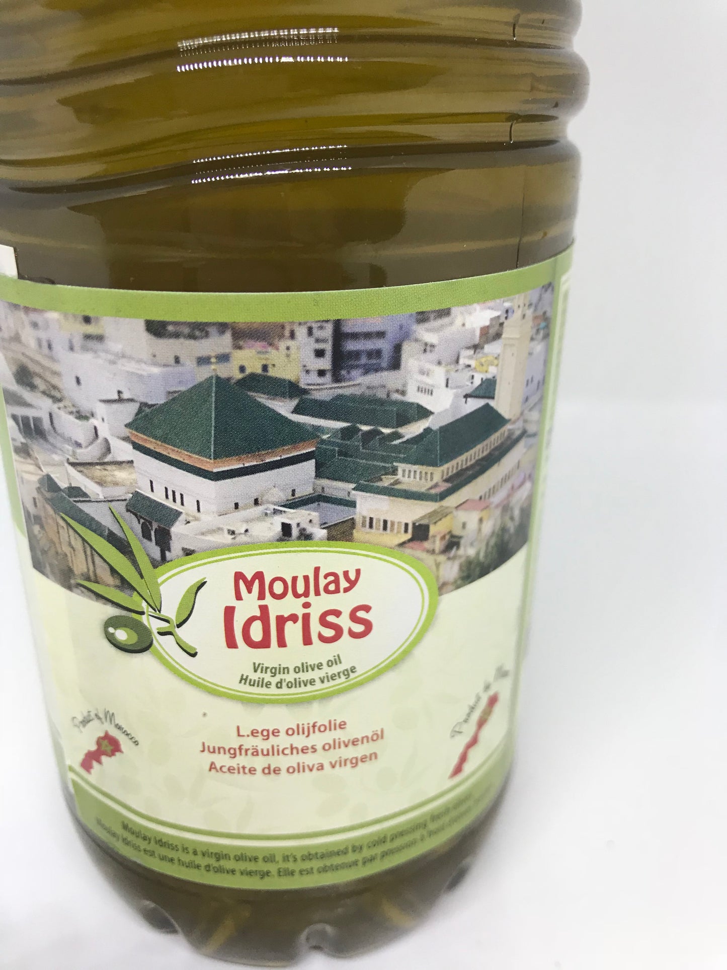 Moulay Idriss 100% Virgin Olive Oil ( Lege Olifolfolie) 1 Liter (34 oz)