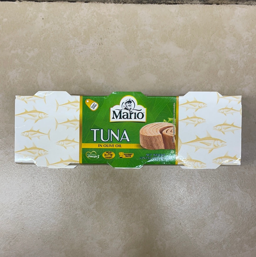 Mario tuna in olive oil 3 pack * 90g
