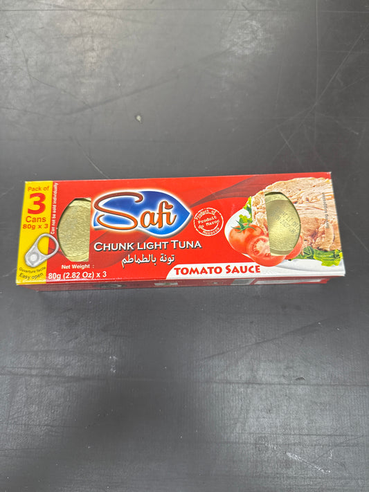 Safi tuna tomato sauce