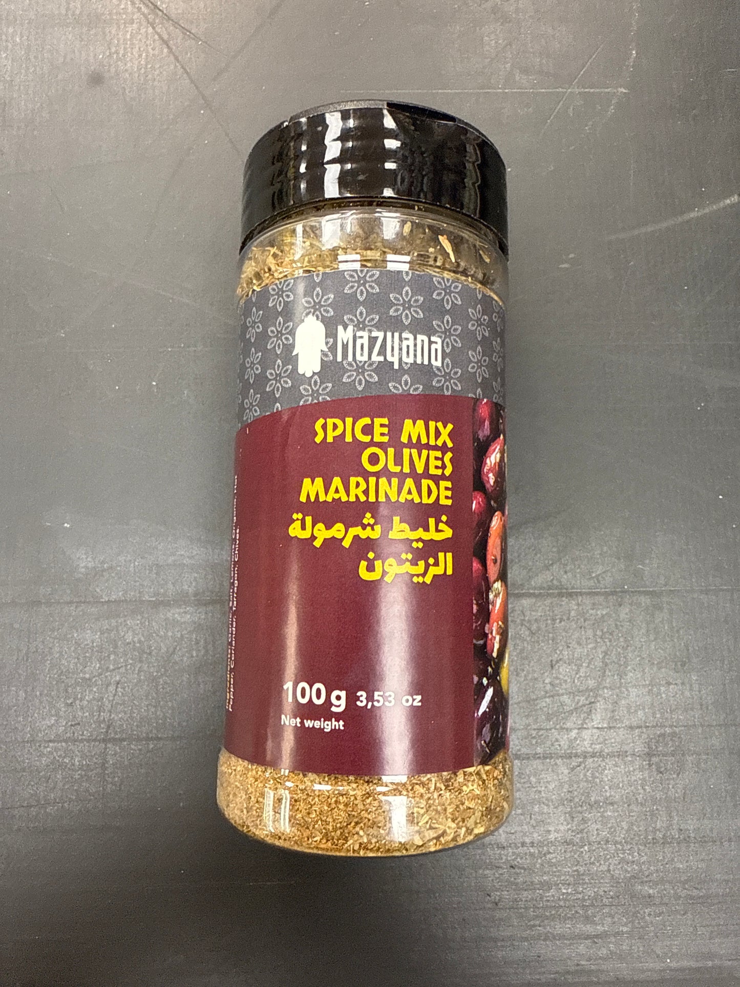 Spice mix olives marinade