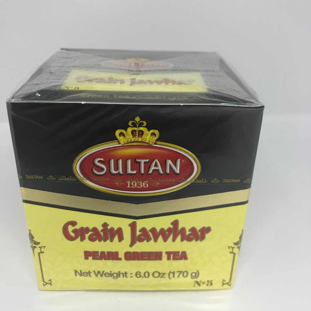 Sultan Grain Ambar Pearl Green Tea 6 oz (170 Gram) Made in Morocco