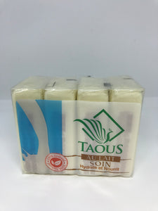 Taous Pack of 4 Soap Aulait Soin Hydrate Et Nourrit