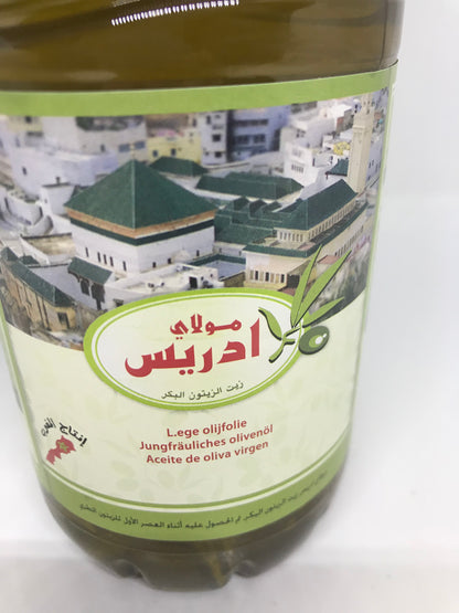 Moulay Idriss 100% Virgin Olive Oil ( Lege Olifolfolie) 1 Liter  (34 oz)