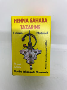 Henna Natural Sahara Tazarine (Henne Naturel) Yellow Box