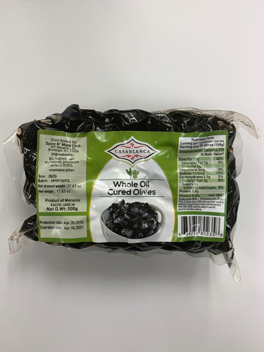 Cured olives